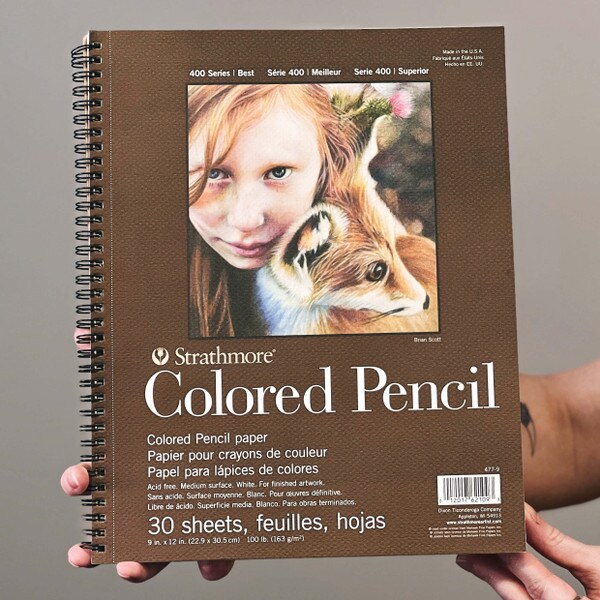 Strathmore COLORED PENCIL PAD 9x12 inch, 30 pgs